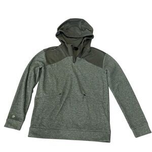 All‎ In Motion Women Gray Pullover Hoodie Size L with Black Accents